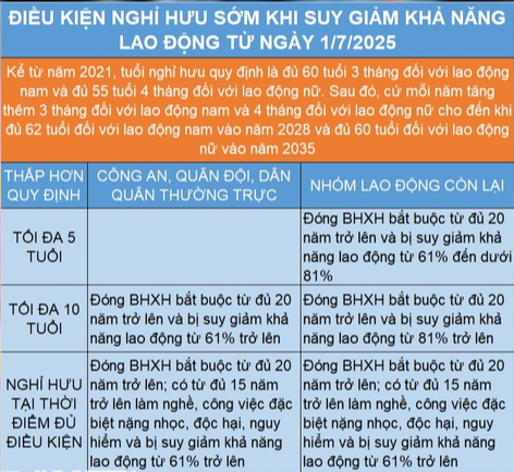 Những trường hợp được nghỉ hưu sớm từ 1-7-2025 - Ảnh 4.