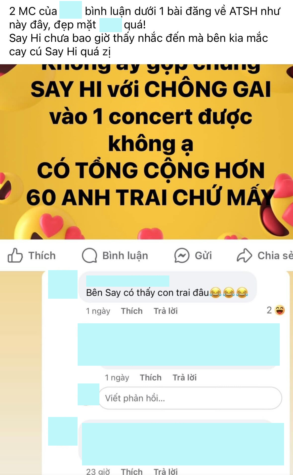 Nam MC nhận "gạch đá" vì phát ngôn khiếm nhã về Anh Trai Say Hi- Ảnh 1.