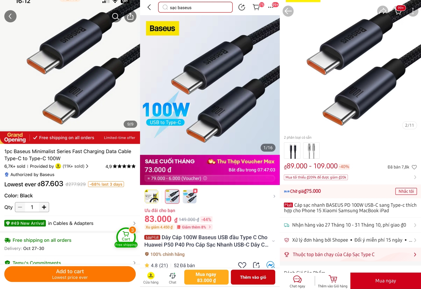 So sánh Temu với Shopee Lazada Tiktok Shop Temu giá rẻ liệu có xứng đáng - Ảnh 4.