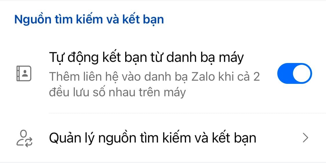 Cách chặn người lạ trên Zalo tìm kiếm tài khoản của bạn bằng số điện thọai - Ảnh 3.