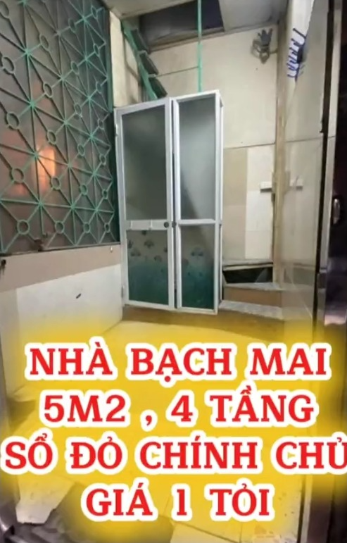 Căn nhà 5m2 xây 4 tầng được rao bán 1 tỷ đồng ở Hà Nội- Ảnh 1.