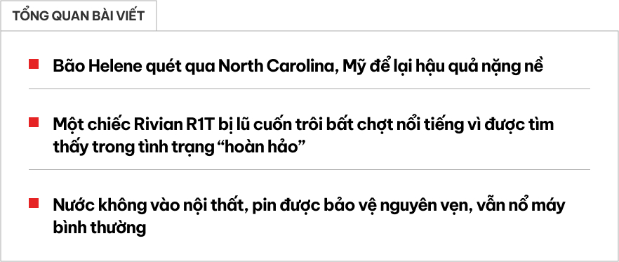 Mẫu bán tải này sống sót sau khi bị lũ cuốn ở trạng thái 'hoàn hảo', hãng nhận được mưa lời khen từ cộng đồng mạng- Ảnh 1.