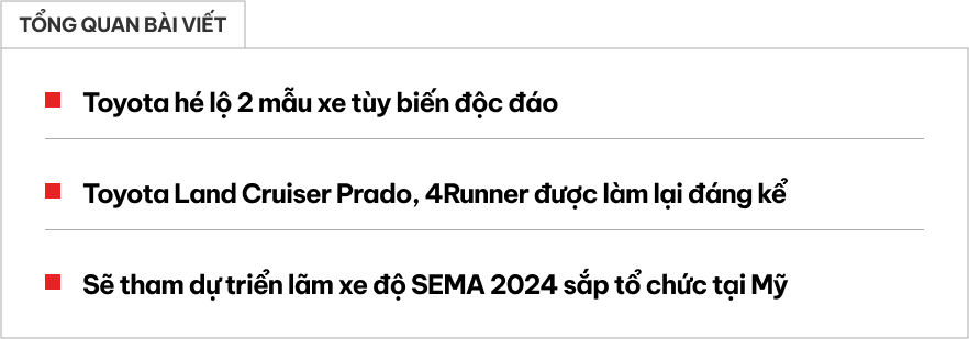 Mê Toyota Prado 2024 nhưng thích dáng bán tải thì bản độ độc đáo ra mắt tuần sau này sẽ dành cho bạn- Ảnh 1.