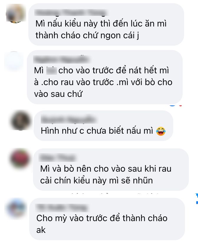 Vợ Công Lý gây tranh cãi vì cách nấu mì chẳng giống ai, dân mạng nhận xét: "Nấu thế này để thành cháo à"? - Ảnh 7.