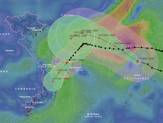 Bão số 7 áp sát Quảng Nam - Bình Định , mưa lớn từ Huế đến Phú Yên - Ảnh 1.