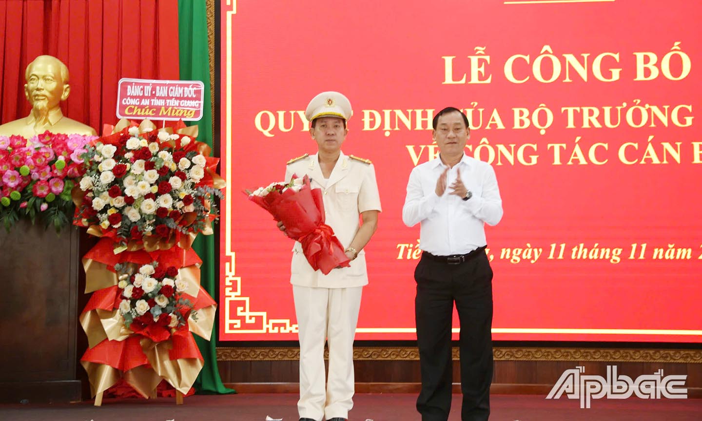 Bổ nhiệm Công an tỉnh Tiền Giang: Thượng tá Trần Văn Tròn giữ chức Phó Giám đốc - Ảnh 2.