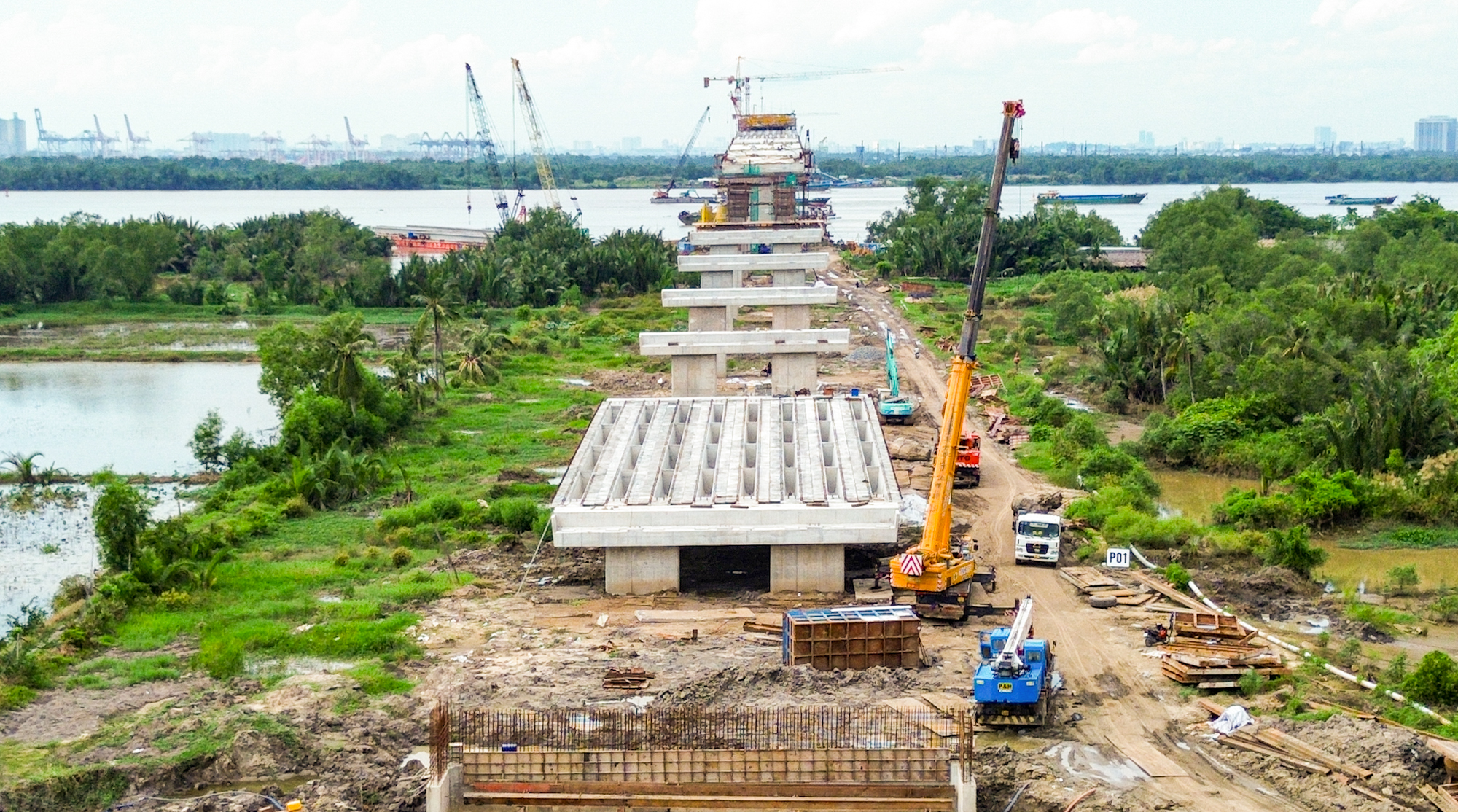 Toàn cảnh công trường dài hơn 11 km của đường Vành đai 3 qua tỉnh Đồng Nai- Ảnh 6.