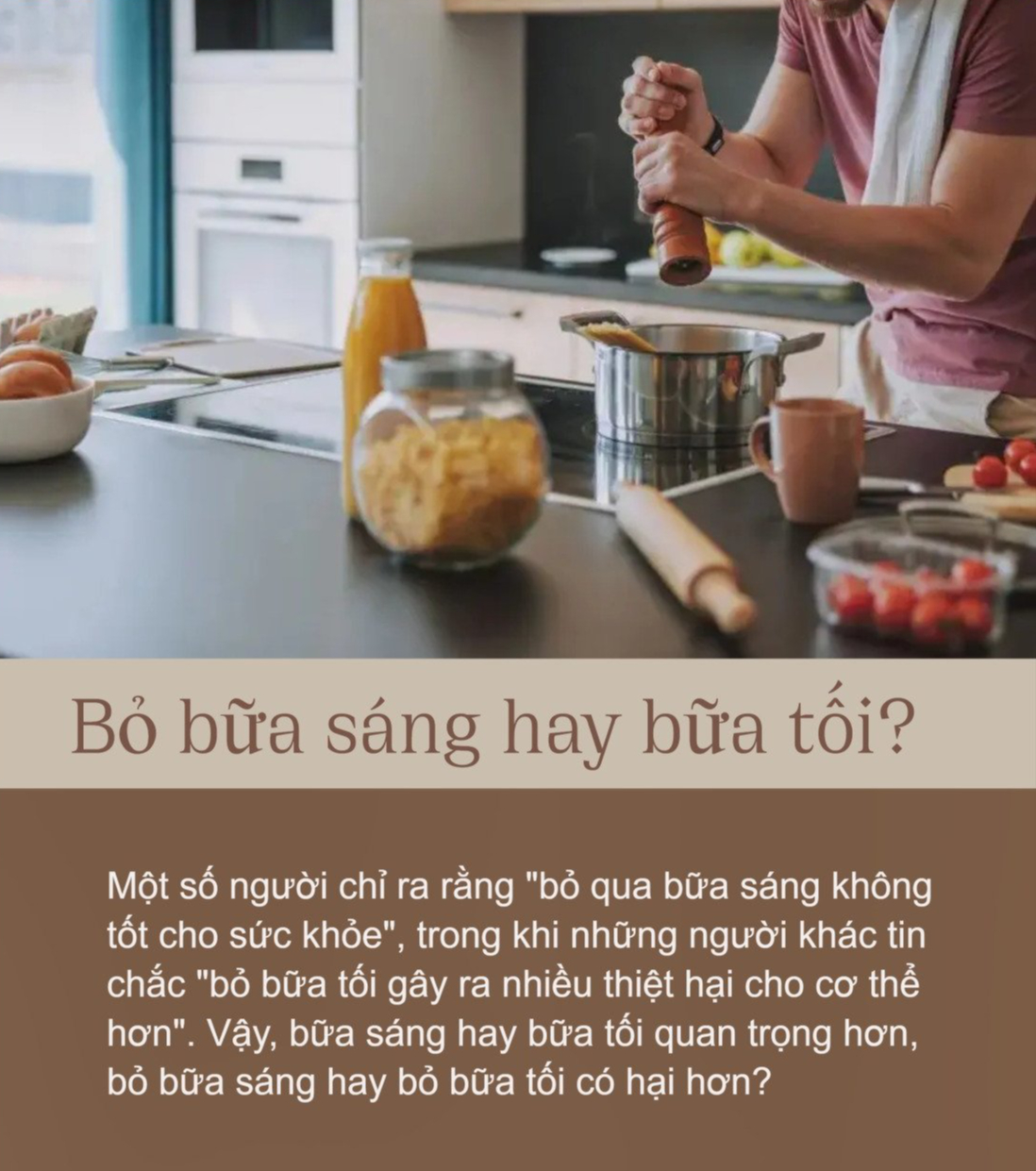 Bữa sáng hay bữa tối quan trọng hơn? Muốn giảm cân nên bỏ bữa sáng hay bữa tối?- Ảnh 1.