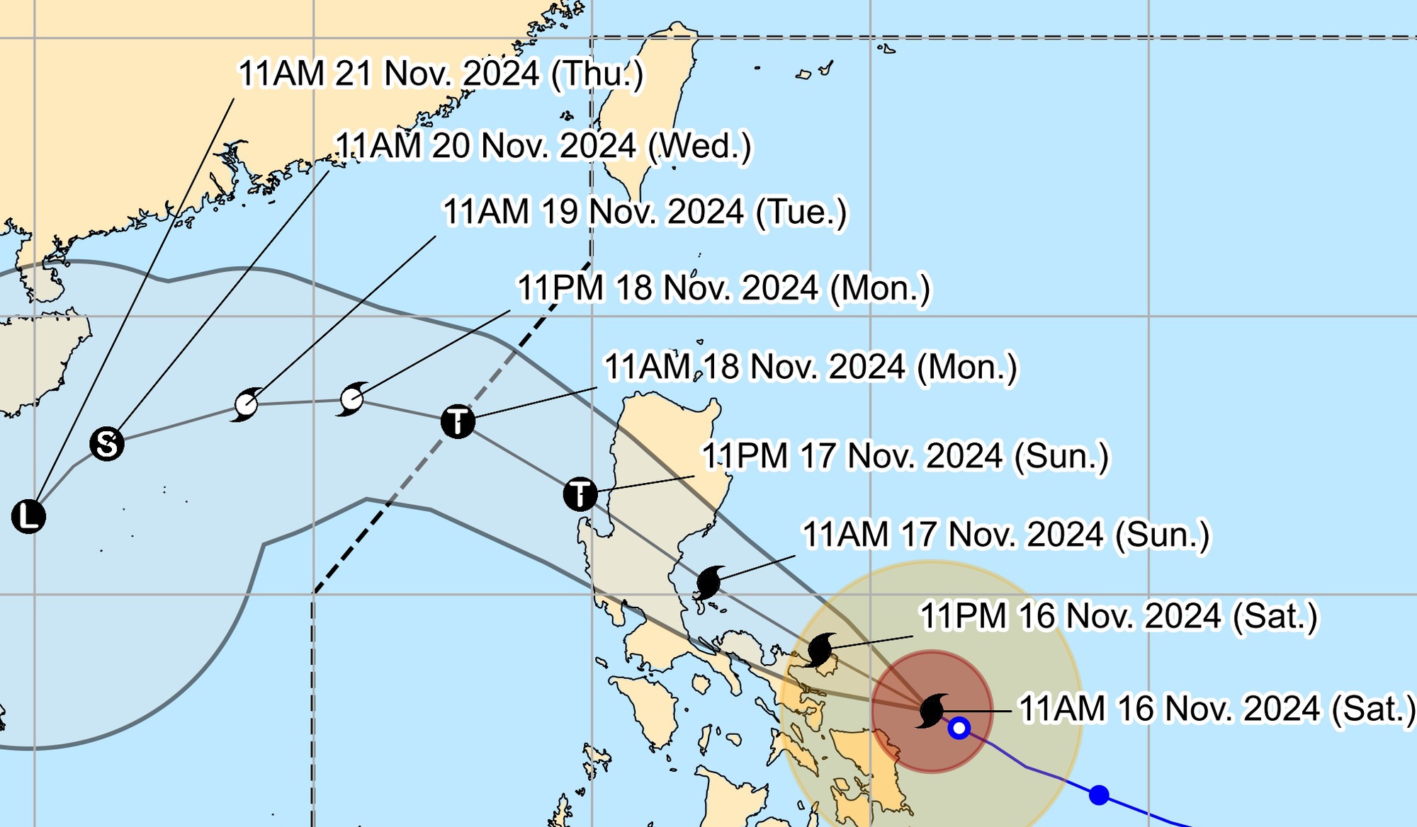 Siêu bão Man-yi tiếp tục mạnh thêm, Philippines đối mặt "thảm họa" - Ảnh 1.