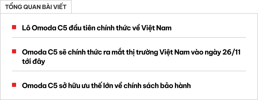 Lô xe Omoda C5 đầu tiên về Việt Nam: Chốt thời điểm ra mắt ngay tháng 11 này, đấu Seltos bằng tiện nghi nội thất và ADAS- Ảnh 1.