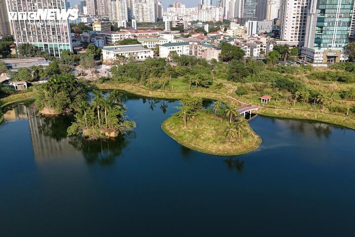 Công viên hồ Phùng Khoang: Dự án ' đắp chiếu ' 8 năm sắp hoàn thành - Ảnh 2.