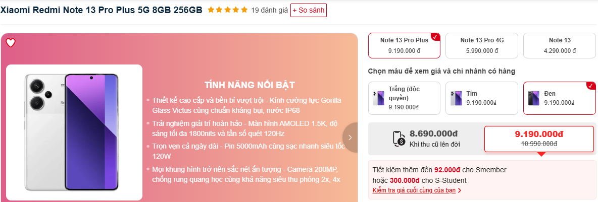 Redmi Note 13 Pro Plus Xiaomi: Điện thọai cận cao cấp với camera 200MP và sạc siêu nhanh - Ảnh 1.