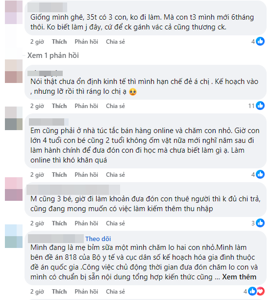 "35 tuổi, 3 con và... thất nghiệp, thật vô dụng", mẹ bỉm chia sẻ nỗi thất vọng về bản thân khiến nhiều người xót xa - Ảnh 2. "35 tuổi, 3 con và... thất nghiệp, thật vô dụng", mẹ bỉm chia sẻ nỗi thất vọng về bản thân khiến nhiều người xót xa - Ảnh 2.