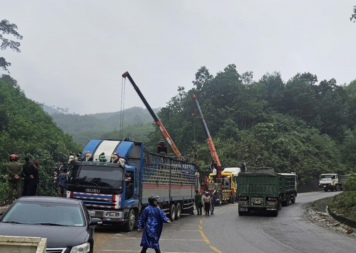 Vụ tai nạn xe tải chở hơn 30 con bò mất lái đâm vào đồi, tài xế tử vong: Xót xa hình ảnh người thân khóc ngất tại hiện trường- Ảnh 5.