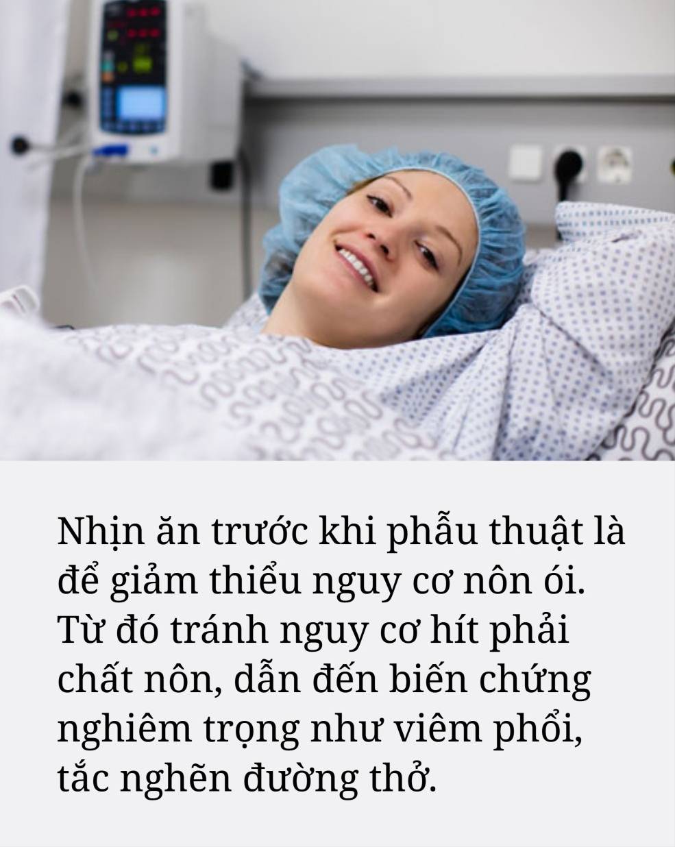 Vì sao trước khi phẫu thuật, bệnh nhân được yêu cầu phải nhịn ăn uống? Hóa ra lý do xuất phát từ 1 bí mật rất tế nhị- Ảnh 2.