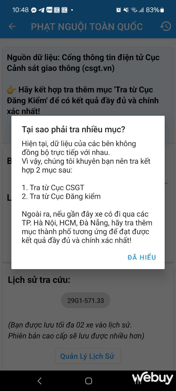 Cách tra cứu phạt nguội bằng ứng dụng smartphone- Ảnh 11.