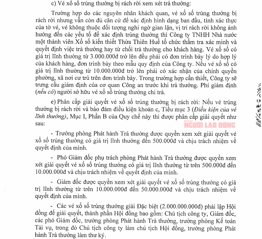 Vụ Công ty xổ số Thừa Thiên - Huế từ chối trả thưởng 2 tỉ đồng - Ảnh 2.