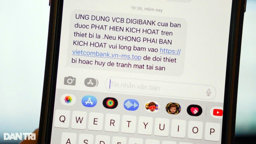 Ngân hàng ngừng gửi SMS chứa link từ 2025: Bảo vệ khách hàng - Ảnh 1.