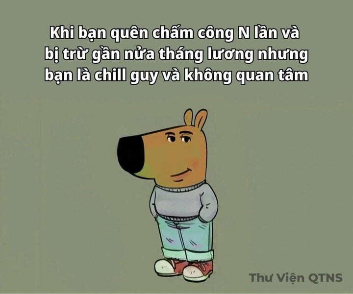 Vì sao meme Chill guy khiến giới trẻ phát sốt trên mạng xã hội - Ảnh 3.