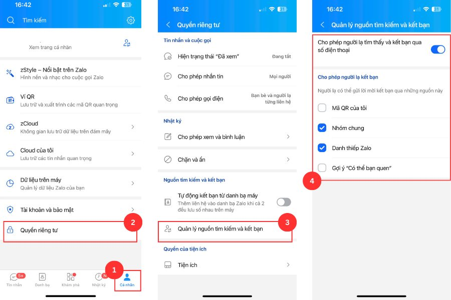 Chi tiết cách ẩn tài khoản Zalo, chặn người lạ kết bạn qua nhóm chung, số điện thoại, danh thiếp…- Ảnh 2.