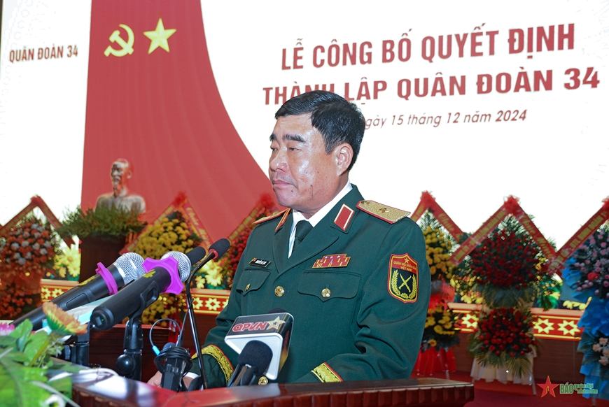 LỄ CÔNG BỐ QUYẾT ĐỊNH THÀNH LẬP QUÂN ĐOÀN 34- Ảnh 8.