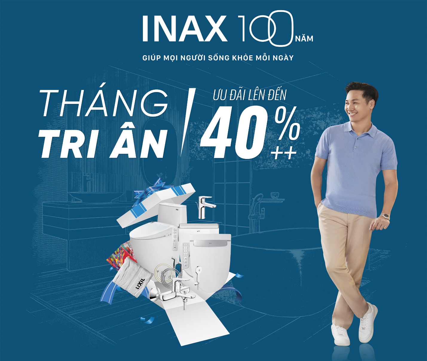 Kỷ niệm 100 năm thành lập, INAX tung chiến dịch khuyến mãi lớn tại hệ thống cửa hàng chính hãng - Ảnh 1.