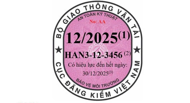 Ba màu tem kiểm định xe từ năm 2025: Cập nhật quy định mới - Ảnh 3.