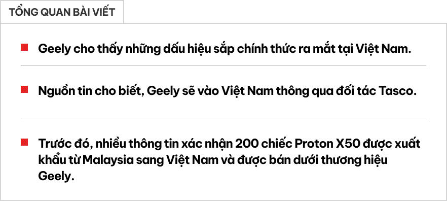 Thương hiệu Geely sắp ra mắt Việt Nam, mẫu đầu tiên nhắm vào phân khúc hot nhất của Xforce, Seltos- Ảnh 1.