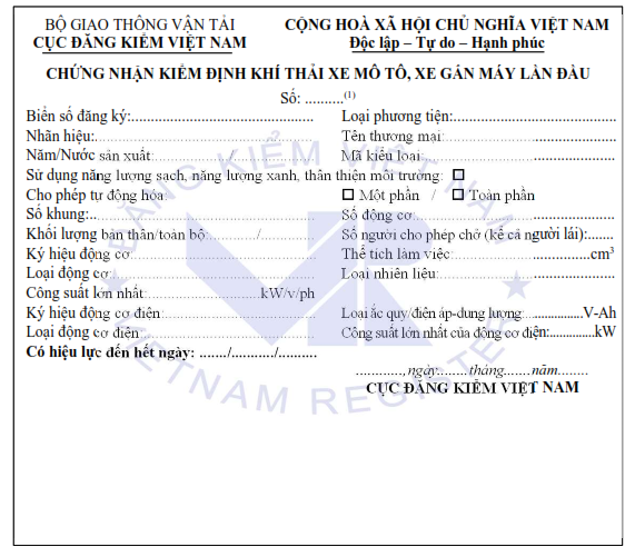 Quy định mới bắt buộc có hiệu lực từ 1/1/2025: Mẫu giấy chứng nhận cho hàng chục triệu xe máy thế nào? - Ảnh 1.