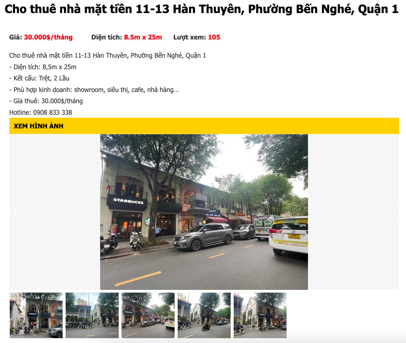 6 tháng sau khi Starbucks Reserve trả mặt bằng, chủ “đất vàng” Hàn Thuyên vẫn ế: "Mất" 3,6 tỷ đồng vì muốn nâng giá lên 750 triệu/tháng - Ảnh 3.