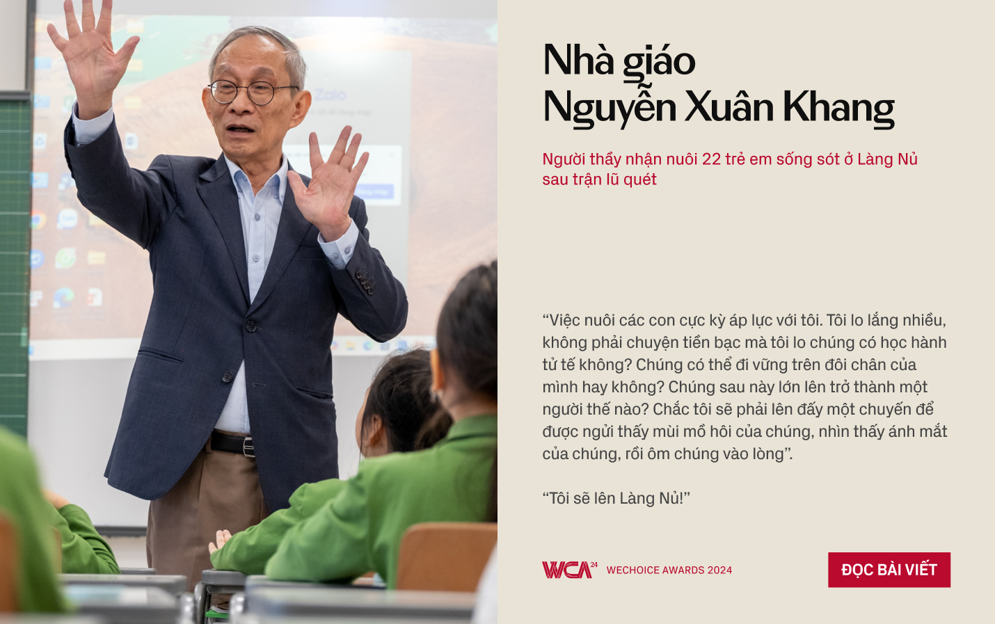 20 đề cử Nhân vật truyền cảm hứng của WeChoice Awards 2024: Những mảnh ghép làm nên niềm tự hào “Việt Nam tôi đó”- Ảnh 8. 20 đề cử Nhân vật truyền cảm hứng của WeChoice Awards 2024: Những mảnh ghép làm nên niềm tự hào “Việt Nam tôi đó”- Ảnh 8.