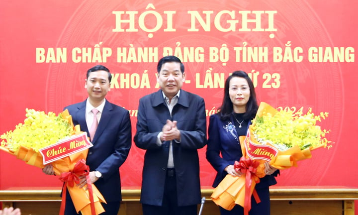 Bắc Giang có hai tân Phó Bí thư tỉnh ủy nhiệm kỳ 2020 - 2025 - Ảnh 1.