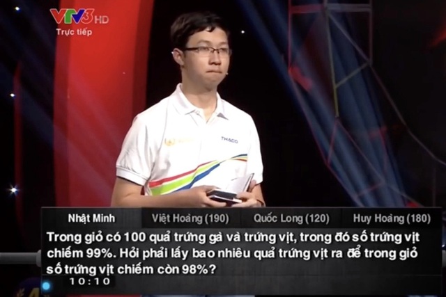 Bài toán đơn giản từng suýt "đánh bại" nhà vô địch Olympia, người thường đọc xong hoang mang- Ảnh 1.