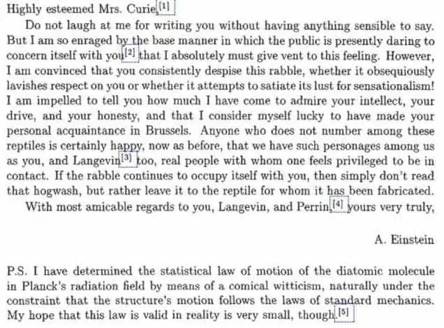 Albert Einstein đã viết những gì trong bức thư gửi Marie Curie vào năm 1911?- Ảnh 3.