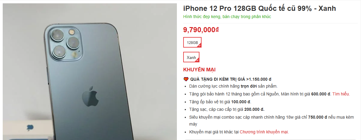 Mẫu iPhone 12 Pro Max ra mắt 4 năm vẫn giữ vững phong độ và giá chỉ 10 triệu - Ảnh 1.