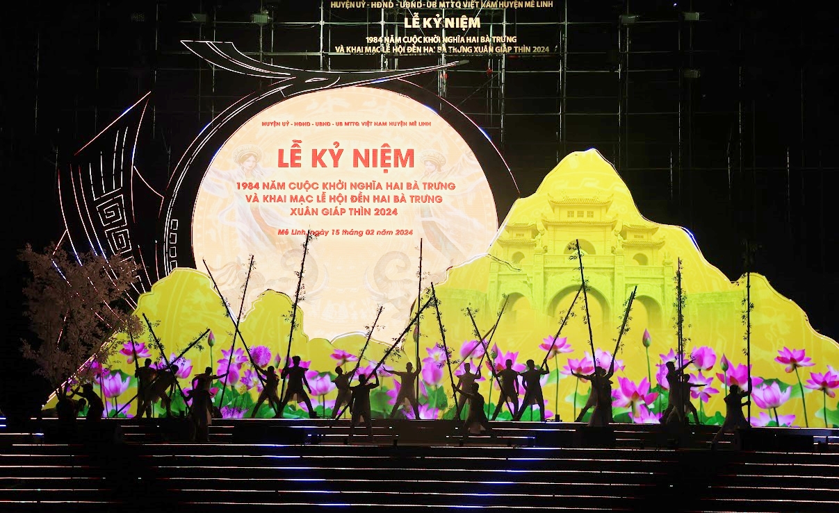 Choáng ngợp với công nghệ 3D mapping tái hiện cuộc khởi nghĩa Hai Bà Trưng- Ảnh 5.