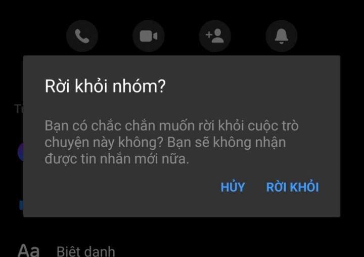 Cách rời khỏi nhóm trên Messenger mà không ai biết- Ảnh 1.