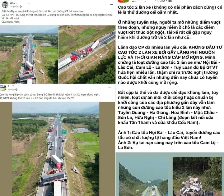 Nghi vấn cao tốc Cam Lộ - La Sơn 2 làn xe thiếu an toàn: Bộ GTVT nói gì?- Ảnh 1.