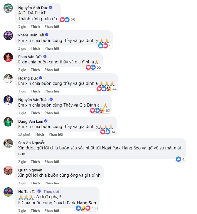 VFF và dàn cầu thủ ĐT Việt Nam chia buồn với HLV Park Hang Seo- Ảnh 3.