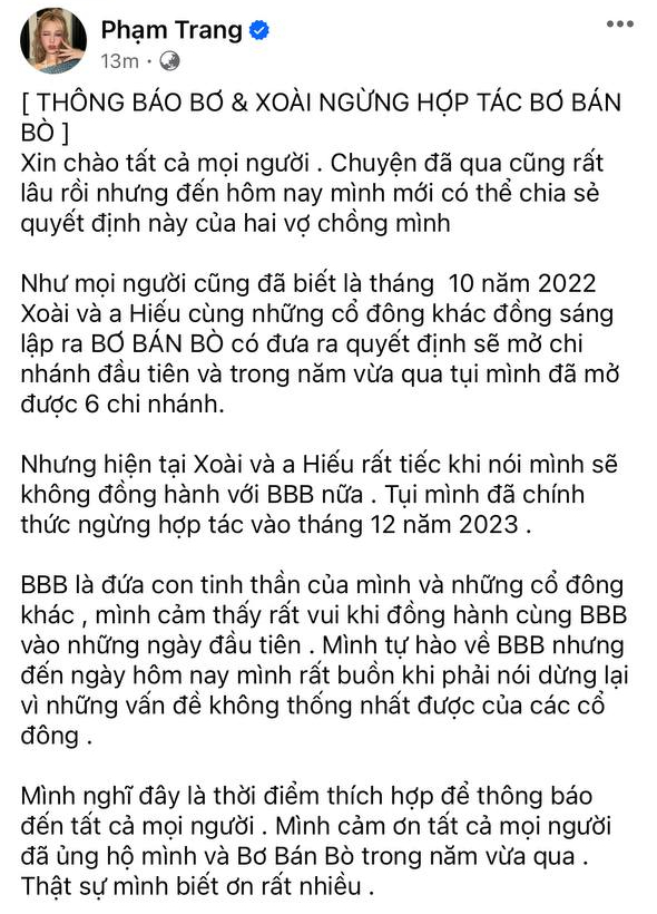 HOT: Xemesis và Xoài Non từ bỏ toàn bộ 40% cổ phần quán ăn mang thương hiệu, lý do gây bất ngờ!- Ảnh 2. HOT: Xemesis và Xoài Non từ bỏ toàn bộ 40% cổ phần quán ăn mang thương hiệu, lý do gây bất ngờ!- Ảnh 2.