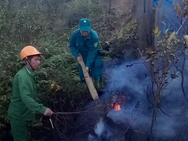 Cháy rừng ở Sa Pa: Lửa tiếp tục lan rộng, huy động gần 840 người chữa cháy- Ảnh 1.