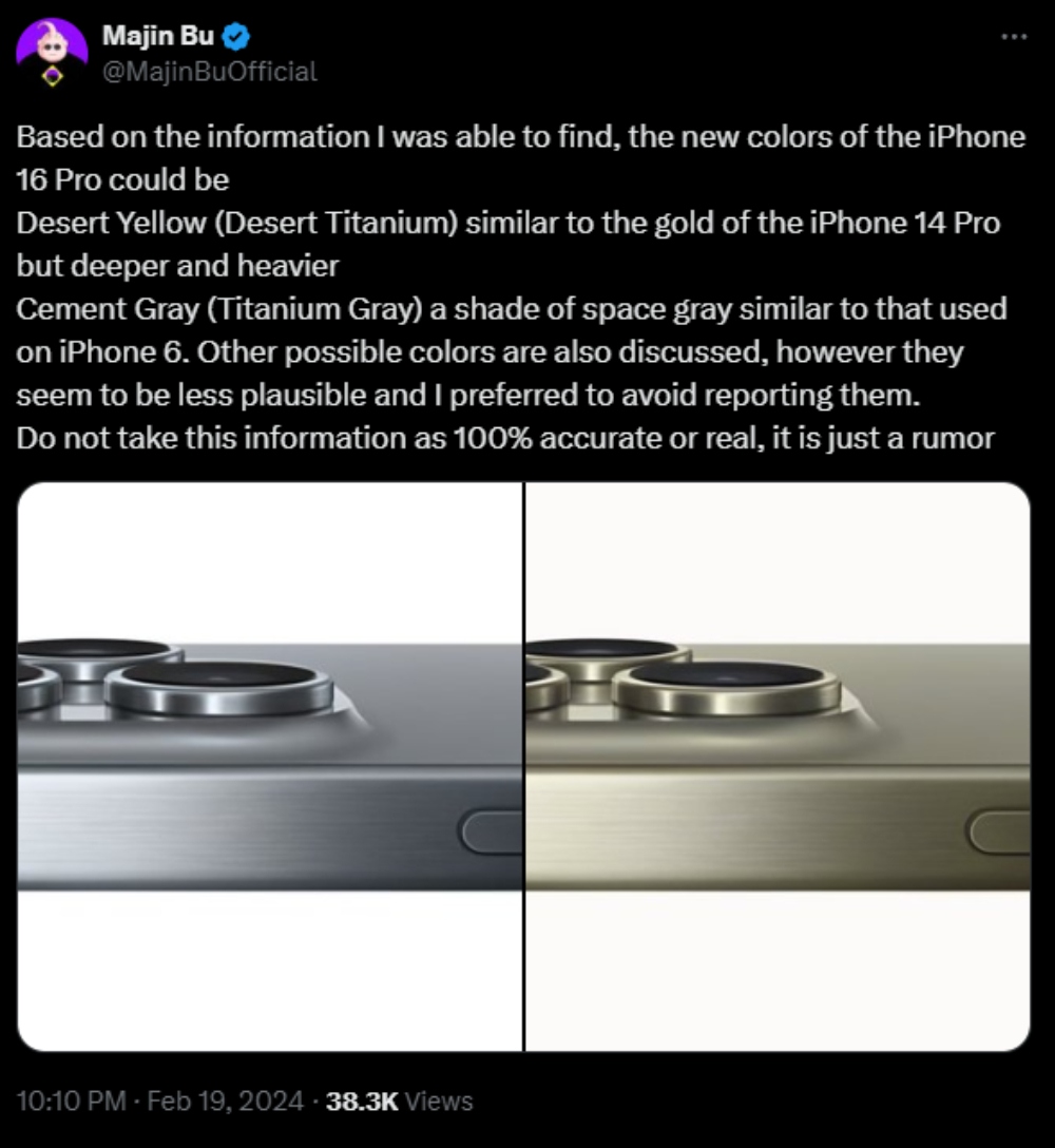 iPhone 16 Pro sẽ có hai màu mới, loại bỏ hai màu cũ- Ảnh 2.