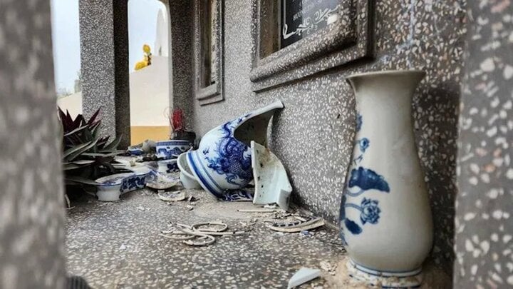 Bắt nghi phạm đập phá hơn 40 ngôi mộ ở Hà Nội- Ảnh 1.