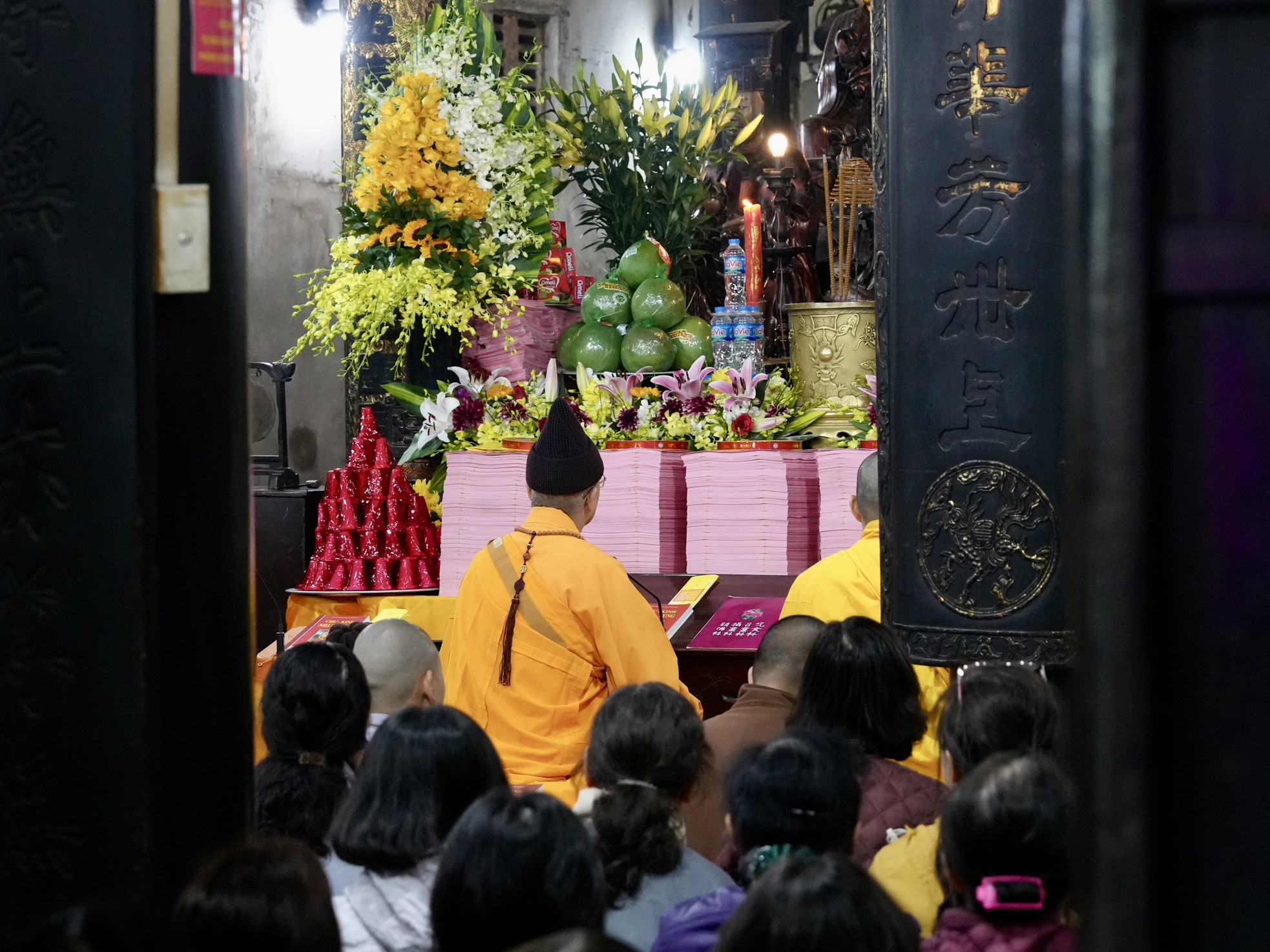 Lễ cầu an đầu năm tại chùa Phúc Khánh không còn cảnh chen lấn- Ảnh 8.