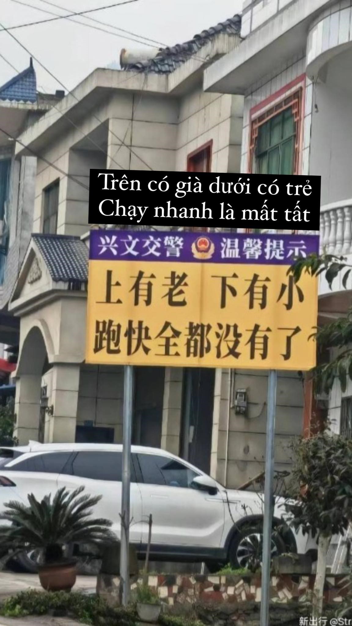 CĐM Việt cười ngả nghiêng biển báo giao thông ở Trung Quốc: 