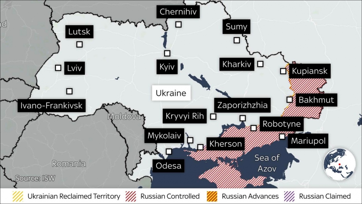 Nga sẽ cố đánh chiếm những nơi nào trong thế trận Ukraine năm 2024?- Ảnh 1.