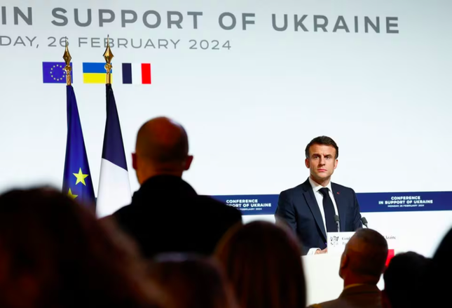 Nga phản ứng với phát biểu của Tổng thống Pháp về việc đưa quân đội châu Âu đến Ukraine- Ảnh 1.