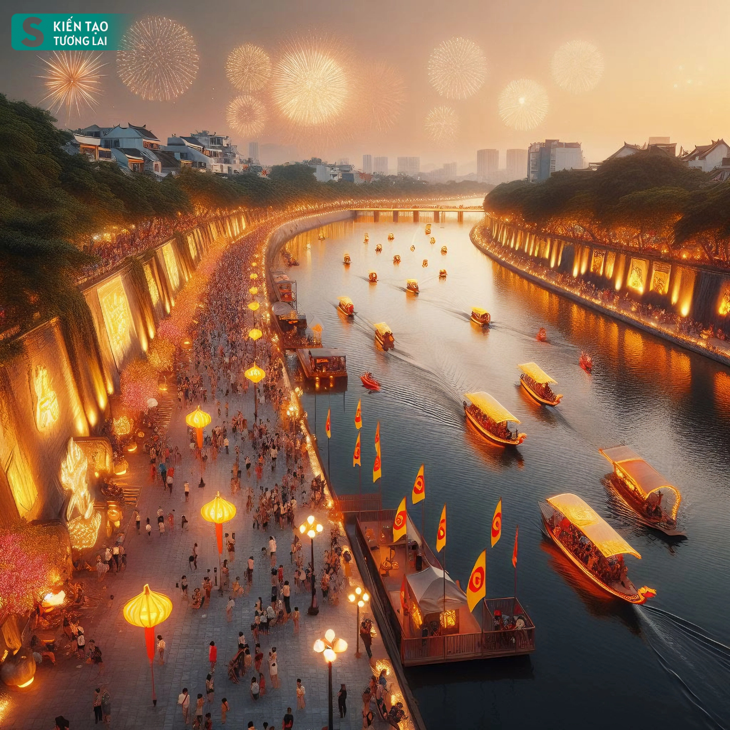 Năm 2022, Công ty cổ phần tập đoàn môi trường Nhật Việt JVE đề xuất ý tưởng cải tạo sông Tô Lịch thành công viên lịch sử- văn hóa- tâm linh kết hợp với hệ thống hầm ngầm chống ngập và cao tốc ngầm. Tuy nhiên, nhiều chuyên gia đầu ngành trong lĩnh vực đô thị đều cho rằng, ý tưởng tuy táo bạo nhưng “quá sức” với điều kiện kinh tế như Việt Nam hiện nay, cũng như khó khả thi trong thực tế - Ảnh minh hoạ bởi ứng dụng AI Bing