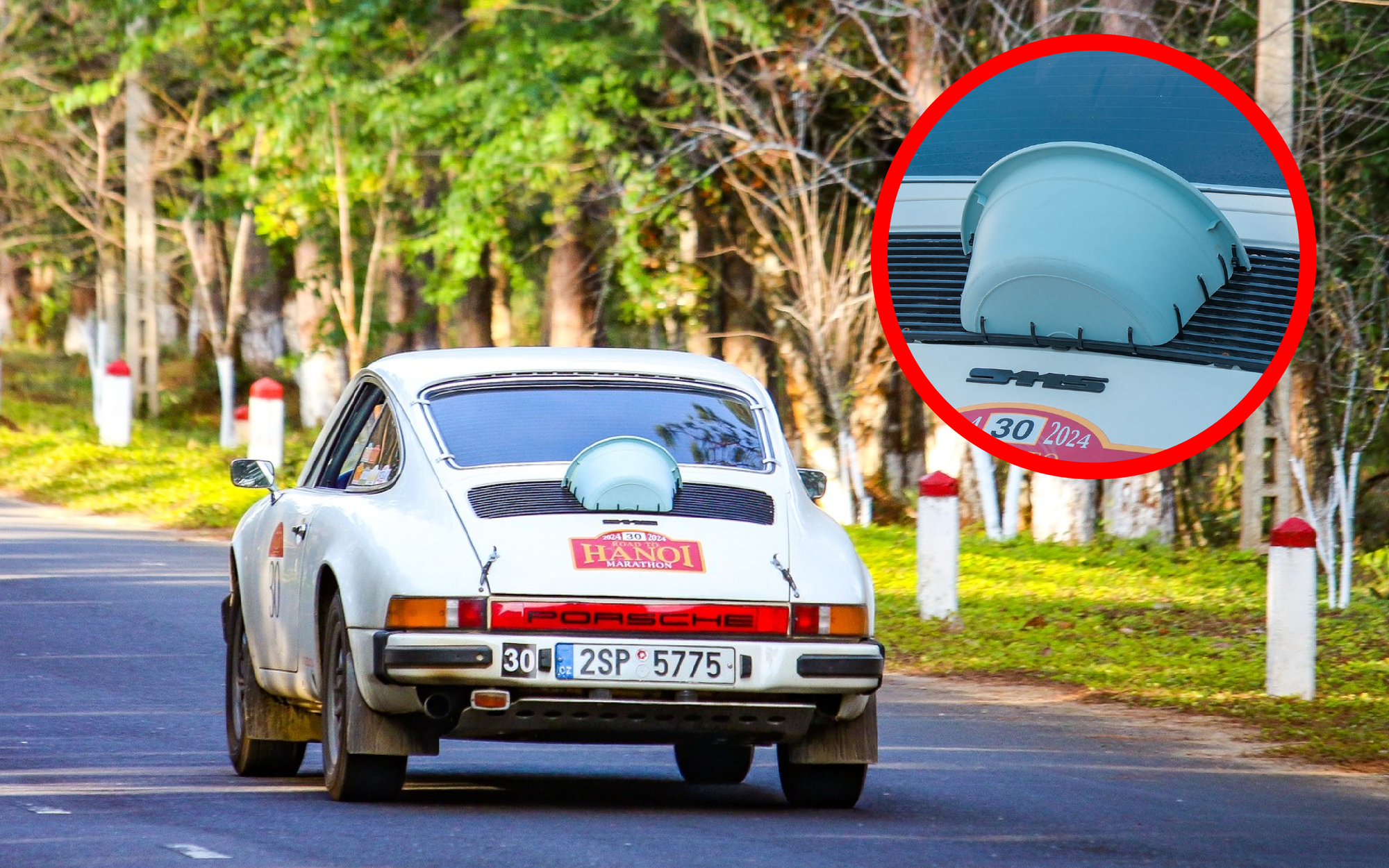 Porsche cổ nước ngoài phượt Măng Đen gặp sự cố, vật quen thuộc trong bếp Việt bất ngờ thành cứu tinh