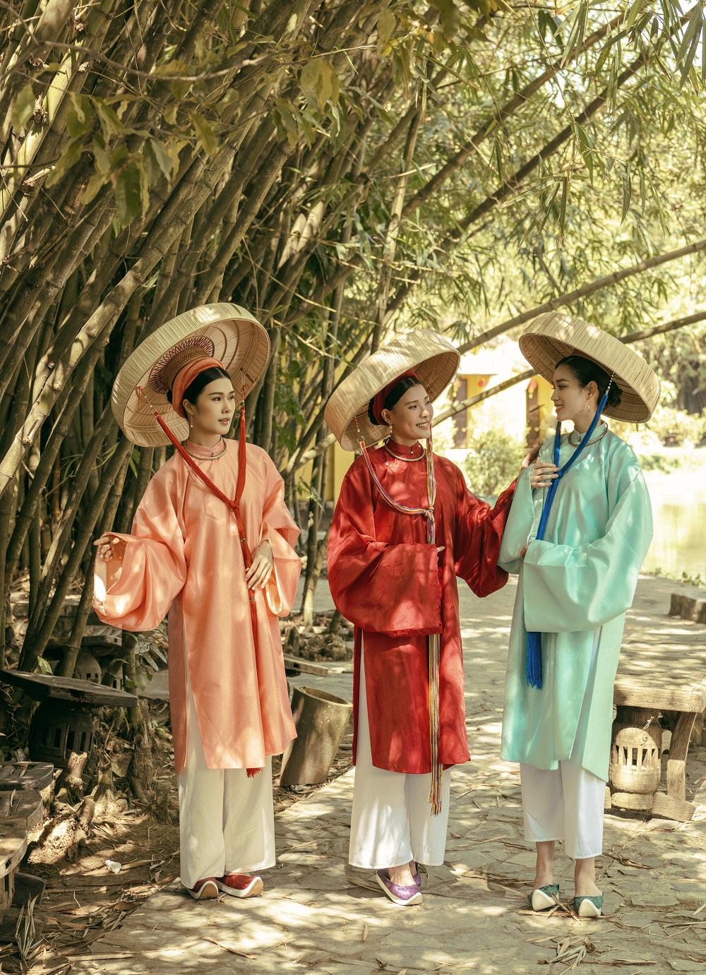 Phúc Anh - Thúy Diễm - Đỗ Thị Hà muốn lan tỏa tình yêu văn hóa Việt trong bộ ảnh Tết- Ảnh 2.